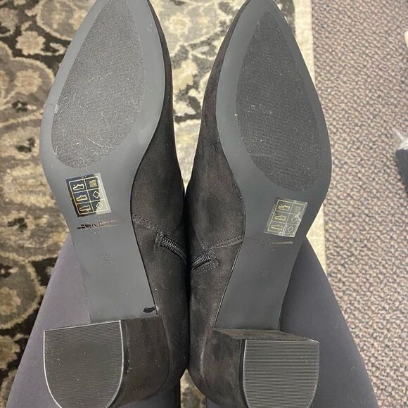 J. Crew Factory Faux-suede heeled boots Item BB162 - Picture 4 of 5